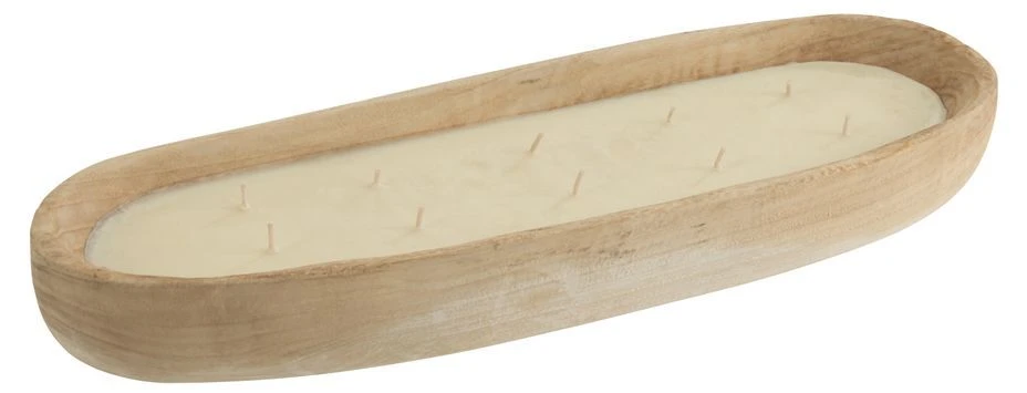 Bougie Dans Du Bois Blanc Farij L 61 Cm 3 Bougie Dans Du Bois Blanc Farij L 61 Cm
