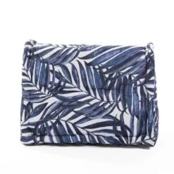 COTTON WOOD Cale-rein Coton Imprimé - H45 X 60 X 22/11 Cm - Blue Palm