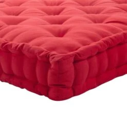 COTTON WOOD Coussin De Palette Uni - 100% Coton - 60 X 120 X 10 Cm - Rouge -TODAY || Disney || Fisher Price Soldes cotton wood coussin de palette uni 100 coton 60 x 120 x 10 cm rouge 3700301153838 1341293