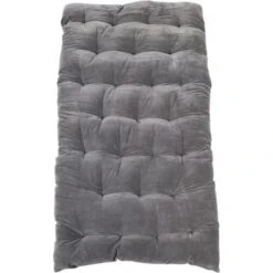 COTTON WOOD Futon Coton Velours - 60x120x5 Cm - Gris Clair Et Anthracite -TODAY || Disney || Fisher Price Soldes cotton wood futon coton velours 60x120x5 cm gris clair et anthracite 3700301148711 697795