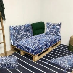 COTTON WOOD Matelas De Sol Souple Coton Imprimé - 60 X 120 X 5 Cm - Blue Palm -TODAY || Disney || Fisher Price Soldes cotton wood matelas de sol souple coton imprime 60 x 120 x 5 cm blue palm 3700301153395 697859