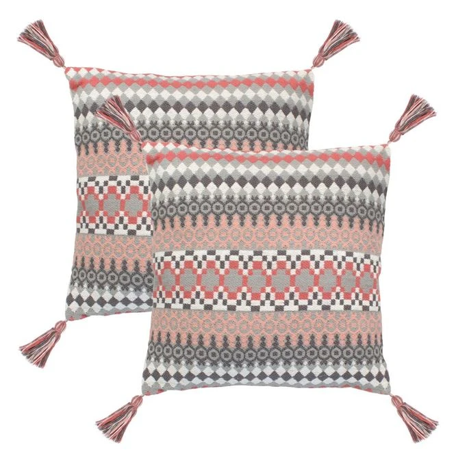 Coussin 2 Pcs 45 X 45 Cm Bohémien Multicolore 5 3 Coussin 2 Pcs 45 X 45 Cm Bohémien Multicolore 5