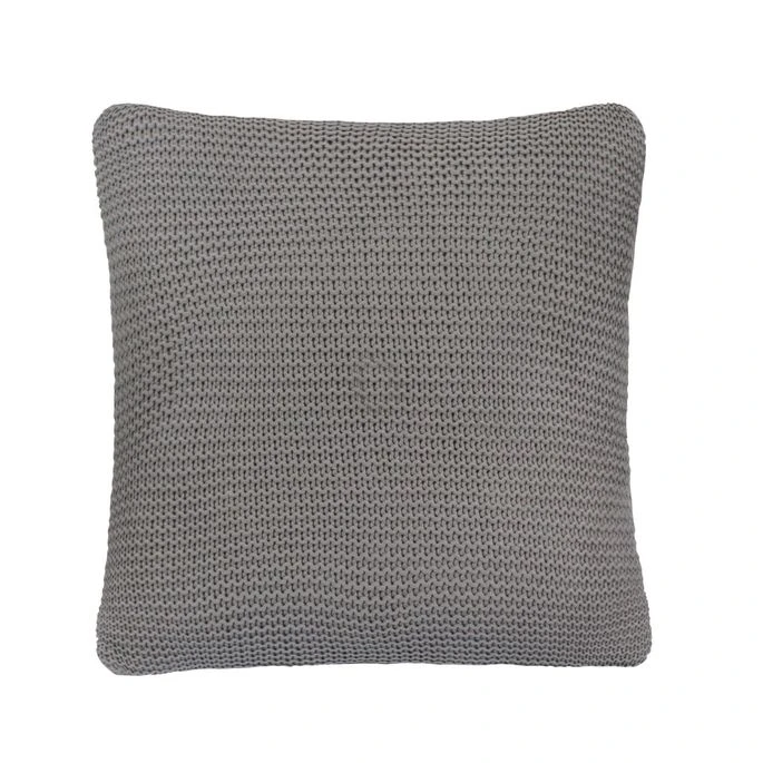Coussin 2 Pcs Coton Tricoté Lourd 45 X 45 Cm Gris Foncé 2 4 Coussin 2 Pcs Coton Tricoté Lourd 45 X 45 Cm Gris Foncé 2 – Image 2