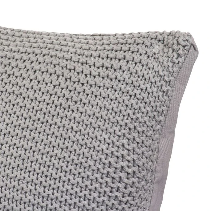 Coussin 2 Pcs Coton Tricoté Lourd 45 X 45 Cm Gris Foncé 2 6 Coussin 2 Pcs Coton Tricoté Lourd 45 X 45 Cm Gris Foncé 2 – Image 4