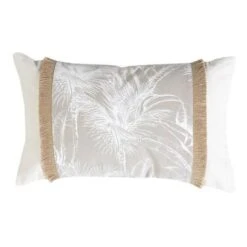 Coussin Banana - Coton - 30 X 50 Cm - Blanc