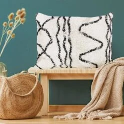 Coussin Berbere Ethno - 60 X 80 Cm - Beige Naturel Et Noir -TODAY || Disney || Fisher Price Soldes coussin berbere ethno 60 x 80 cm beige naturel et noir 3218118060114 461438