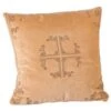Coussin Coton Polyester Et Velours Ocre Diana