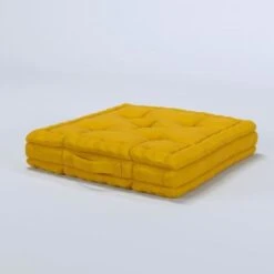 Coussin De Sol 100% Coton 40x40x9 Cm MOUTARDE -TODAY || Disney || Fisher Price Soldes coussin de sol 100 coton 40x40x9 cm moutarde 3700301136909 456121