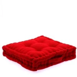 Coussin De Sol - 40 X 40 X 8 Cm - Rouge