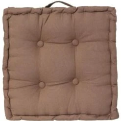 Coussin De Sol - 40 X 40 X 8 Cm - Taupe