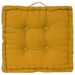 Coussin De Sol Dorian - 40 X 40 Cm - Jaune Ocre