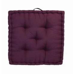 Coussin De Sol Grand Format 100% Coton 60x60x15 Cm AUBERGINE -TODAY || Disney || Fisher Price Soldes coussin de sol grand format 100 coton 60x60x15 cm aubergine 3700301135575 456147