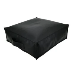 Coussin De Sol SPENCER GARNI Simili Noir - 45x45x15cm