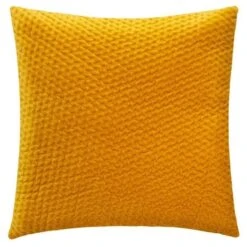 Coussin En Velours Emb Dolce - 40 X 40 Cm - Ocre