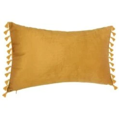 Coussin En Velours Spirit - 30 X 50 Cm - Jaune