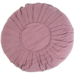 Coussin Kitsh Coton Et Polyester Mauve Laura