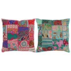 Coussin Patchwork 2 Pcs Fait à La Main 45x45 Cm Rose/turquoise -TODAY || Disney || Fisher Price Soldes coussin patchwork 2 pcs fait a la main 45x45 cm rose turquoise 8718475620204 1013301