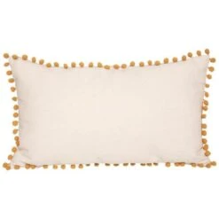 Coussin Pompon Rectangulaire - Ocre -TODAY || Disney || Fisher Price Soldes coussin pompon rectangulaire ocre 3560237585338 748692