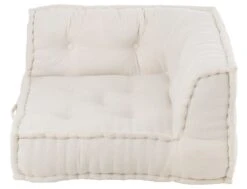 Coussin Siège D'angle Coton Blanc Linah 75 X 79 X 46 Cm -TODAY || Disney || Fisher Price Soldes coussin siege d angle coton blanc linah 75 x 79 x 46 cm 5400924229252 1337803