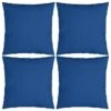 Coussins Décoratifs 4 Pcs Bleu Royal 40x40 Cm Tissu