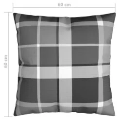 Coussins Décoratifs 4 Pcs Carreaux Gris 60x60 Cm Tissu -TODAY || Disney || Fisher Price Soldes coussins decoratifs 4 pcs carreaux gris 60x60 cm tissu 8720286175132 1372961