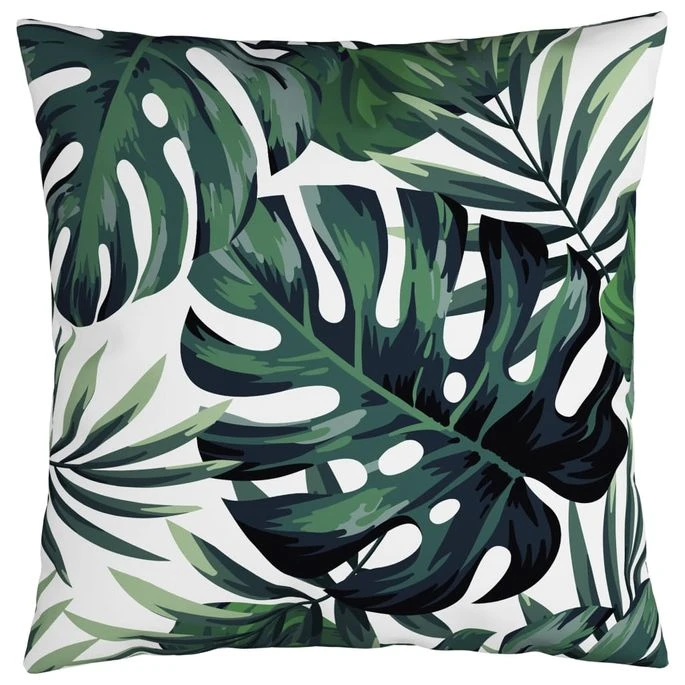 Coussins Décoratifs 4 Pcs Motif De Feuilles 50x50 Cm Tissu 5 Coussins Décoratifs 4 Pcs Motif De Feuilles 50x50 Cm Tissu – Image 3