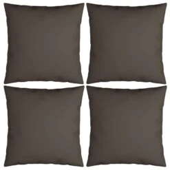 Coussins Décoratifs 4 Pcs Taupe 50x50 Cm Tissu