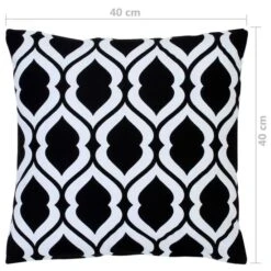 Coussins Imprimés 2 Pcs Noir Et Blanc 40x40 Cm Coton 4 -TODAY || Disney || Fisher Price Soldes coussins imprimes 2 pcs noir et blanc 40x40 cm coton 8719883866253 745708