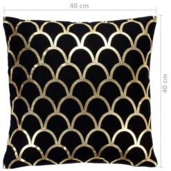 Coussins Imprimés à Film 2 Pcs Noir Et Doré 40x40 Cm Coton 4 -TODAY || Disney || Fisher Price Soldes coussins imprimes a film 2 pcs noir et dore 40x40 cm coton 8719883866512 745788