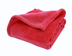 Couverture Microfibre Microlon Corail Doux Nid