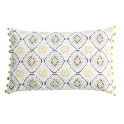 DEKO & CO Coussin Imprimé Et Déhoussable Hanna All-Over - 30 X 50 Cm