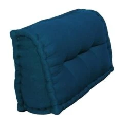 Dossier Cale-Reins 100% Coton 60x22/11xH45 Cm BLEU CANARD