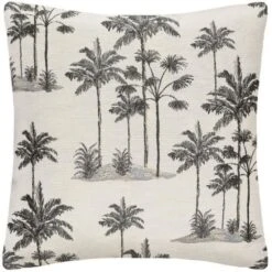 Housse Coussin Jacquard Lurex Palm - 40x40 Cm
