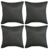 Housse De Coussin 4 Pcs 80x80 Cm Polyester Faux Daim Anthracite -TODAY || Disney || Fisher Price Soldes housse de coussin 4 pcs 80x80 cm polyester faux daim anthracite 3666722470759 731117