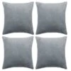Housse De Coussin 4 Pcs Velours 50 X 50 Cm Gris -TODAY || Disney || Fisher Price Soldes housse de coussin 4 pcs velours 50 x 50 cm gris 3666722478885 716036