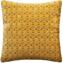 Housse De Coussin Chenille - 40 X 40 Cm - Léopard Ocre