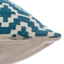 Housse De Coussin Chenille Ethnique - 40 X 40 Cm - Bleu -TODAY || Disney || Fisher Price Soldes housse de coussin chenille ethnique 40 x 40 cm bleu 3560238665220 666556