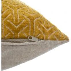 Housse De Coussin Chenille Géométrique - 40 X 40 Cm - Jaune Ocre -TODAY || Disney || Fisher Price Soldes housse de coussin chenille geometrique 40 x 40 cm jaune ocre 3560238665145 759157