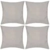 Housses De Coussin 4 Pcs Aspect De Lin Beige 80x80 Cm -TODAY || Disney || Fisher Price Soldes housses de coussin 4 pcs aspect de lin beige 80x80 cm 3666722476256 720209