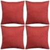 Housses De Coussin 4 Pcs Aspect De Lin Bordeaux 40x40 Cm -TODAY || Disney || Fisher Price Soldes housses de coussin 4 pcs aspect de lin bordeaux 40x40 cm 3666722478977 715980