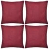 Housses De Coussin 4 Pcs Coton Bordeaux 40x40 Cm -TODAY || Disney || Fisher Price Soldes housses de coussin 4 pcs coton bordeaux 40x40 cm 3666722486583 702755