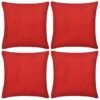 Housses De Coussin 4 Pcs Coton Rouge 50x50 Cm -TODAY || Disney || Fisher Price Soldes housses de coussin 4 pcs coton rouge 50x50 cm 3666722474269 724503
