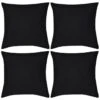Housses De Coussin Coton 4 Pcs Noir 40x40 Cm -TODAY || Disney || Fisher Price Soldes housses de coussin coton 4 pcs noir 40x40 cm 3666722457576 768919