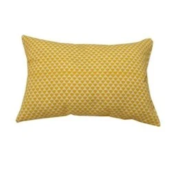 JARDIN PRIVE Coussin Déco Fjord Safran - 50x30 Cm