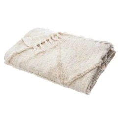 Jeté De Lit - 130 X 180 Cm - Beige