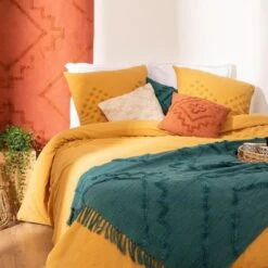 Jeté De Lit Tuft Inca - 130 X 180 Cm - Bleu Canard -TODAY || Disney || Fisher Price Soldes jete de lit tuft inca 130 x 180 cm bleu canard 3560233808868 730985