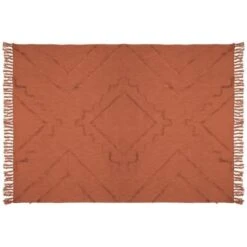 Jeté De Lit Tuft Inca - 130 X 180 Cm - Terracotta -TODAY || Disney || Fisher Price Soldes jete de lit tuft inca 130 x 180 cm terracotta 3560233808882 1110747