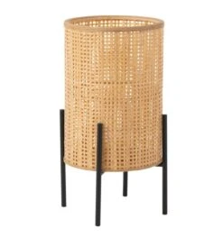 Lanterne à Pied En Raphia Naturel Grandier D 32 Cm