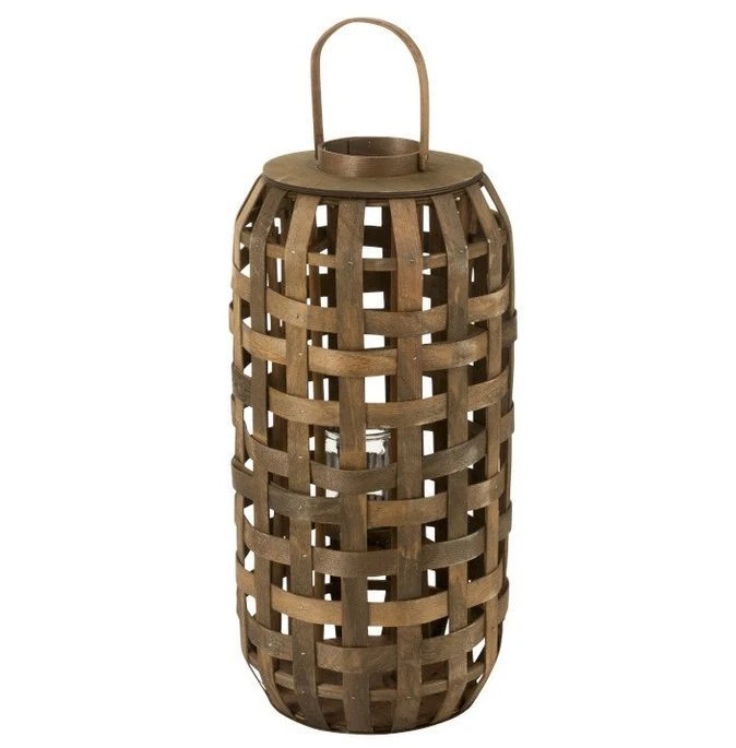 Lanterne Bois Massif Foncé Cintee H 67 Cm 3 Lanterne Bois Massif Foncé Cintee H 67 Cm