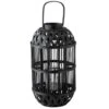 Lanterne Cylindrique Bambou Noir Bialli